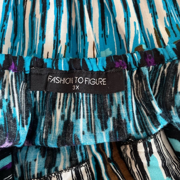 Fashion to Figure Multicolor Ruffle Romper - Size 3X - Picture 7 of 12